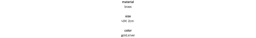 materialbrasssize너비 2cmcolorgold,silver